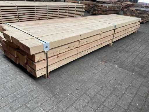 Zwarte Den balken 85x200 mm (25x)
