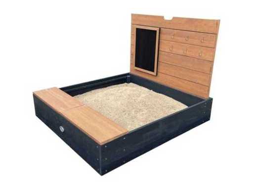 Axi Mandy Sandpit avec rangement et couvercle
