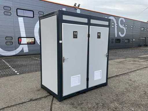 Unité de toilettes doubles inutilisée