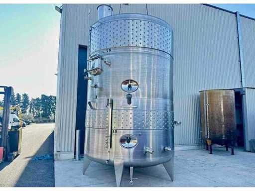 DEFRANCESCHI  Cuve inox thermorégulée compartimentée à fond conique 94+104 HL