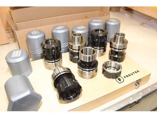 FREUTEK GER0002 Porte-outils HSK63F-ER40-80 - set de 6 pièces