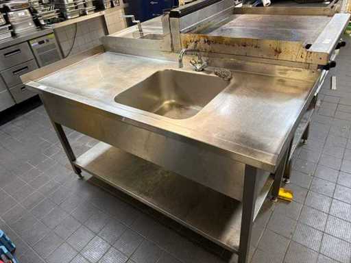 Waschbecken aus Edelstahl