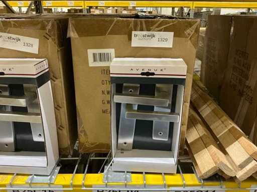 Ferramenta per porte con schermo a scudo cubico (20x)