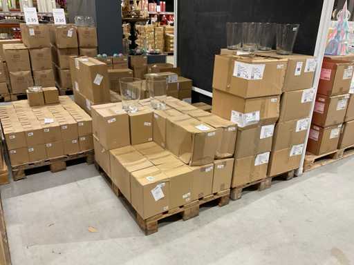 Horse copper Batch of glass vases