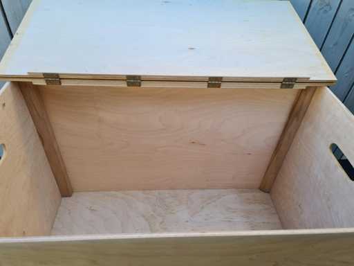 speelgoedkoffer recht met platte deksel