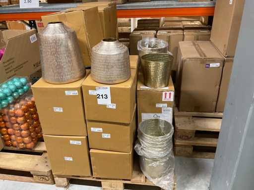 Lotto di vasi e portacandele