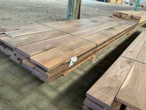 Amerikaans Noten planken voorgeschaafd op 23 mm ca. 0,5 m³