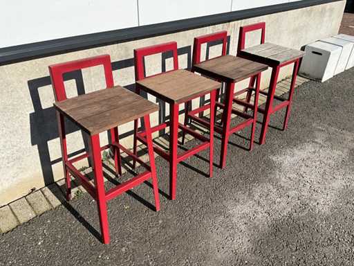 Terrassenbarhocker mit Rückenlehne (16x)