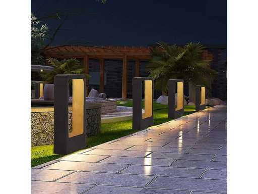10 x Tuinlamp – 40 cm –7W LED – 3000K Warm Wit – IP54 – SLA-01