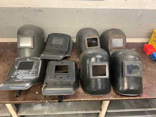 Various welding hoods (8x)