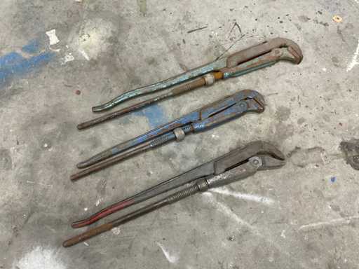 Clé à tuyau (3x)