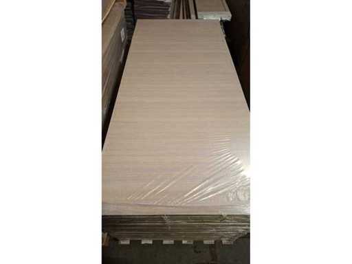2 schuifdeuren – Melamine afwerking eik wit – Volledige deursets