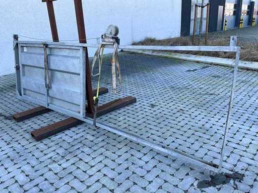 Porte verticale galvanisée