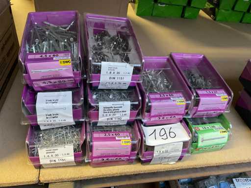 10 grab boxes of nails