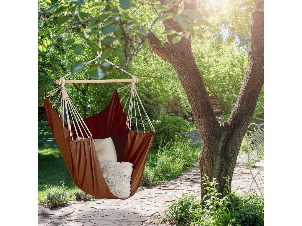 Relaxdays - marron - Chaise hamac (50x)