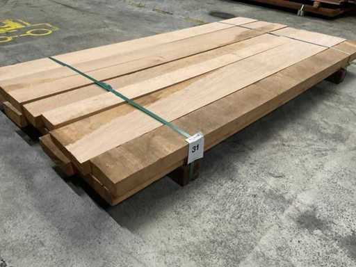 Frans eiken planken voorgeschaafd 52 mm ca. 0,229 m³