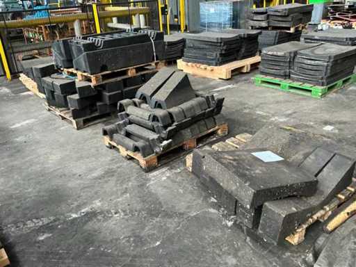 Partij rubberen coil steunen