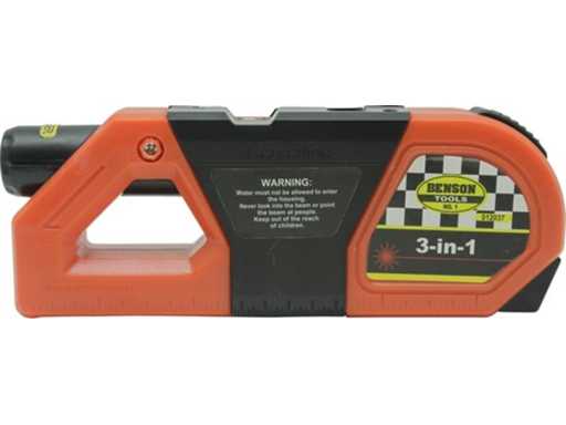 BENSON Rolmaat met Laser en Waterpas (10x)