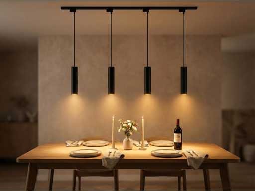 Railspot GU10 Decoratief Hanglamp 24cm(8x)