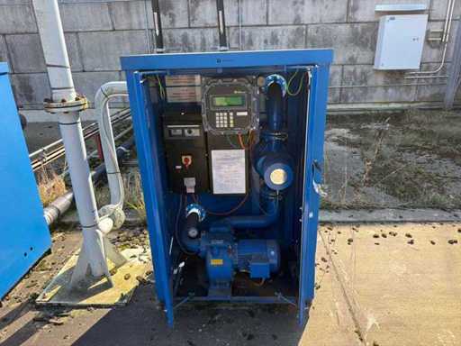 Complete petrol tank installation with Tecalemit pump and measuring system