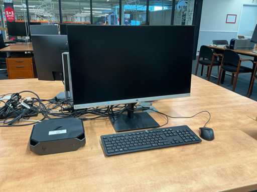 HP Z2 Mini G5 Ordinateur de bureau et moniteur