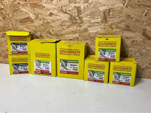 Varie viti per cartoni in fibra di gesso (7000x)