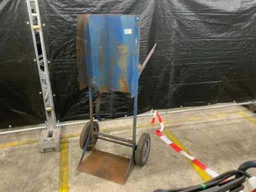 Cylinder gas cylinder trolley