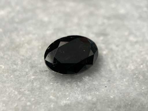 Diamant - 2.99 carat zwarte natuurlijke diamant