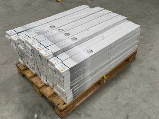 Suncollection - Kunststof jaloezie 100 x 160 cm wit 25 mm lamellen (82x)