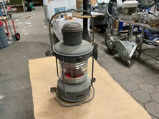 Ahlemann Schlatter Z18022 Vintage-Marineblaue Lampe