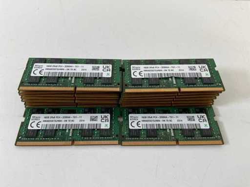 SKHynix (HMA82GS7DJR8N) 16GB 2Rx8 PC4-3200AA RAMs (16x)