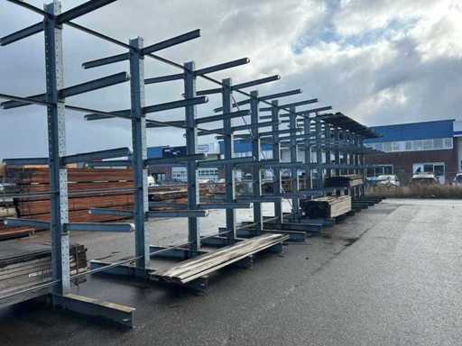 Double cantilever rack