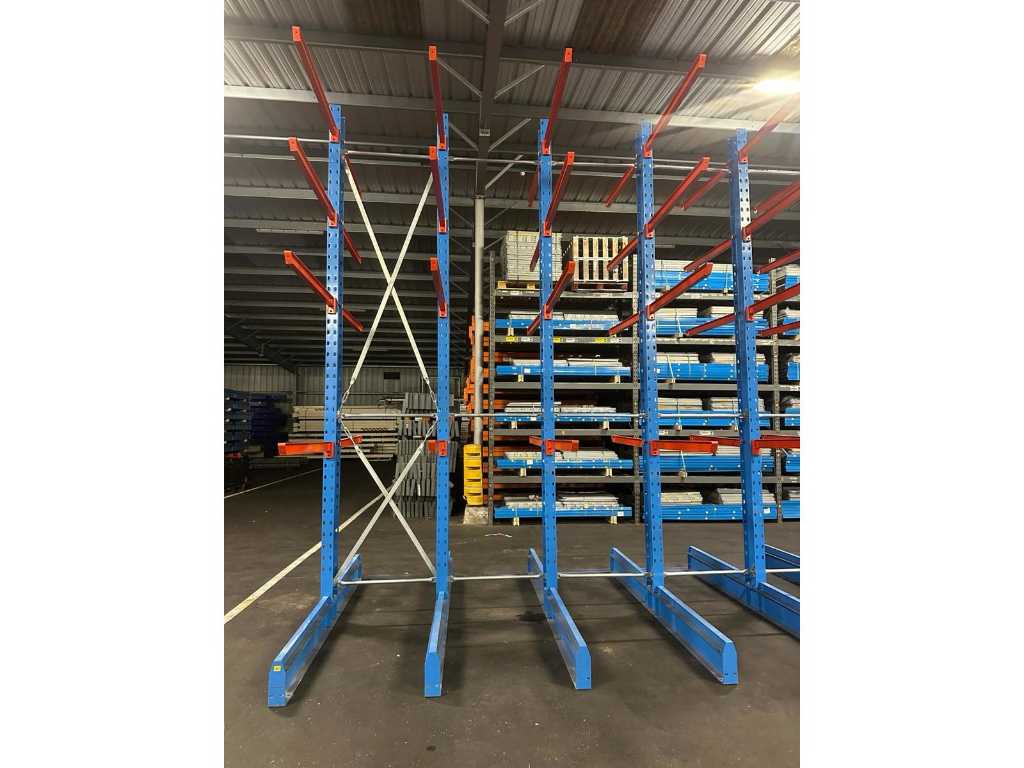 2,25lm second-hand cantilever rack Ohra