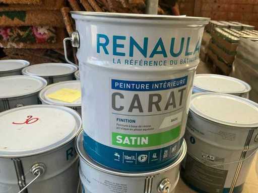 Renaulac Carat Satin Yellow 4000ml peinture d’intérieur (30x)