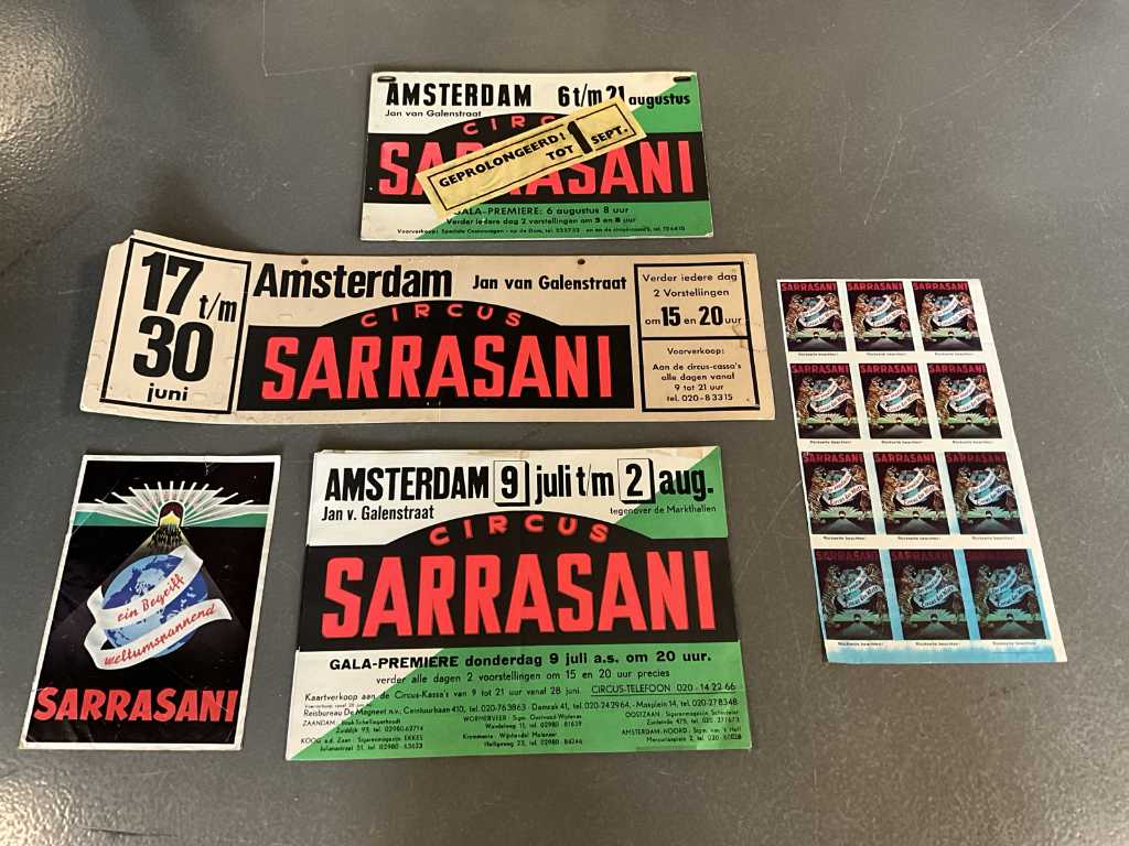 Vintage circus Sarrasani advertisement