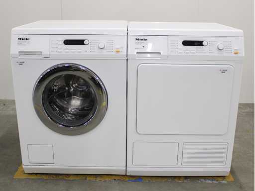 Miele W 3821 SoftCare System Waschmaschine & Miele T 8827 WP SoftCare System EcoComfort Trockner