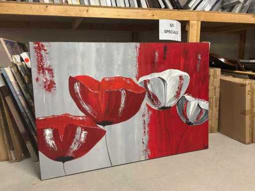 Wall decoration on canvas