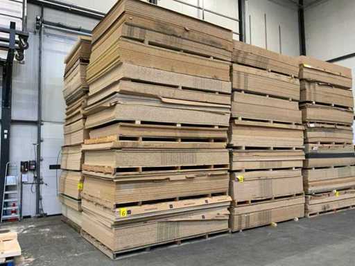 Decoration chipboard approx. 27m3