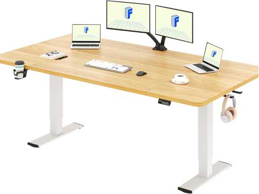 Standing Desk 180x80cm, Height Adjustable Desk with Memory Function, Load 70 kg