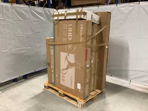 Téléviseurs en palette Retour de marchandises - 8 articles