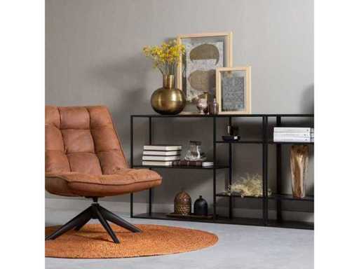 Woood Jouke Swivel Look din piele de fotoliu