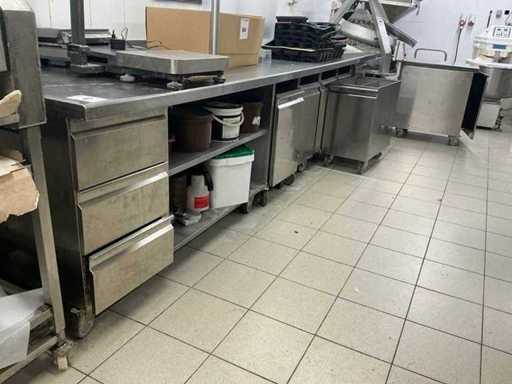 Arex Mobiele Rvs werktafel