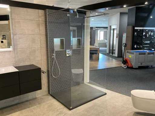 Novellini - Kuadra - Douche à l’italienne 114 x 205 cm