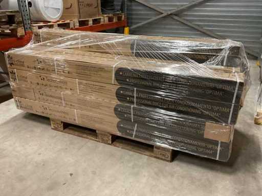 Tecnosystemi T75 & T102 « OPT » Lot de 200 cm de conduits de climatisation, 16 ensembles