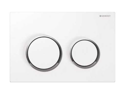Geberit Control Plate Omega20 Gr/Kl White/Glchr/White