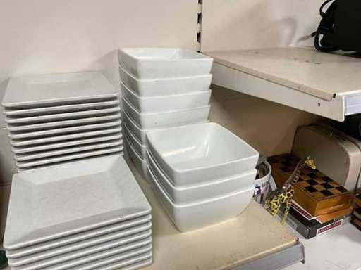 Lebensmittel-Plastikschalen (10x)