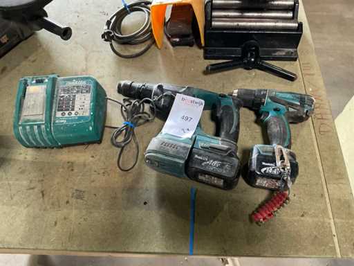 Makita Accu-boormachine (2x)