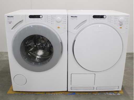 Machine à laver Miele V 1814 SoftCare System & Sèche-linge Miele T 7744 C SoftCare System