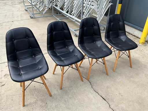 Kunstlederen stoelen (4x)