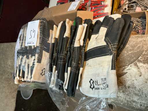 Lot de gants de travail taille 10
